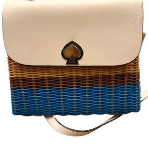 Kate Spade Romy Wicker medium top handle bag